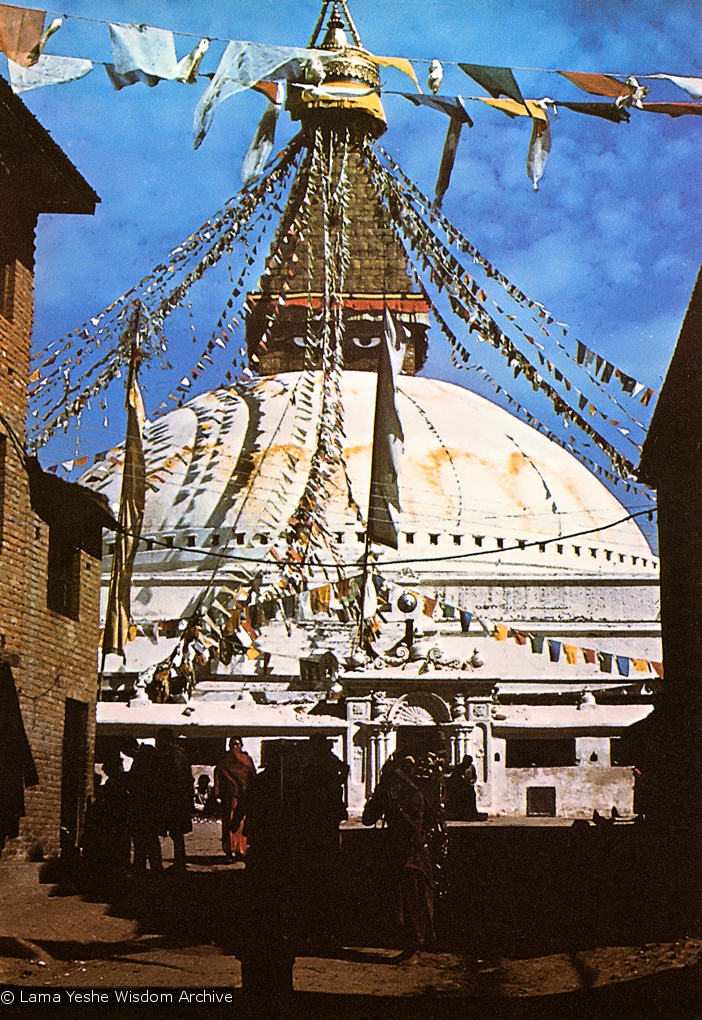Boudhanath Stupa  in the 1960s
