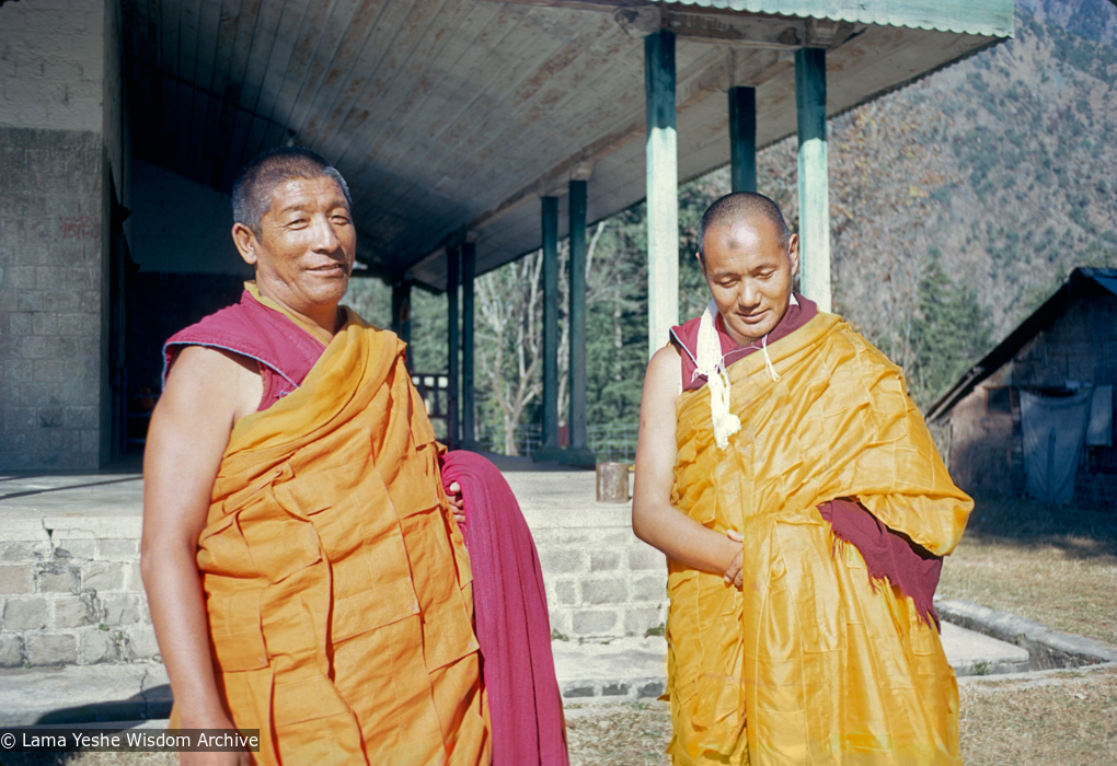 Geshe Rabten and Lama Yeshe, 1970