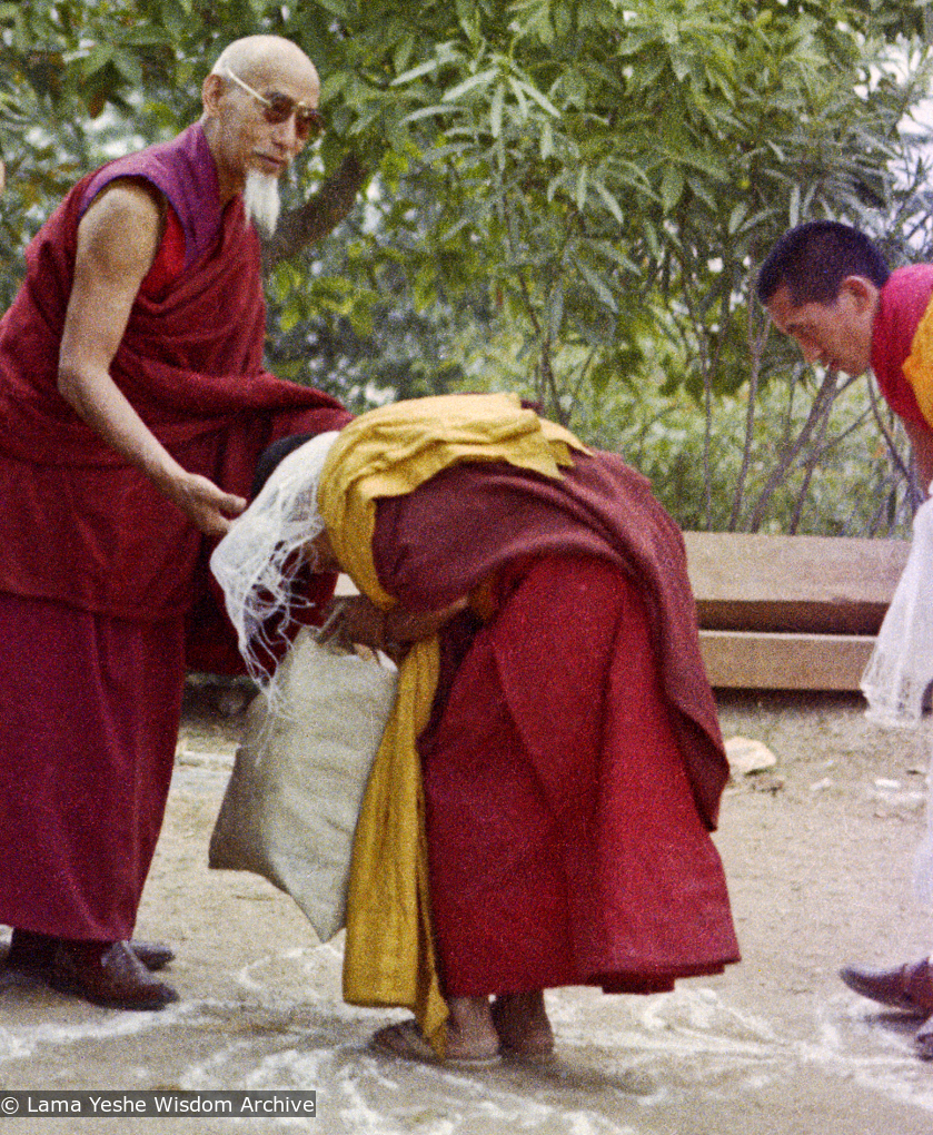 Arrival of Zong Rinpoche at Kopan, 1974