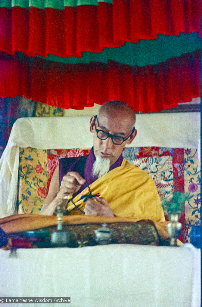 Zong Rinpoche at Kopan, 1974