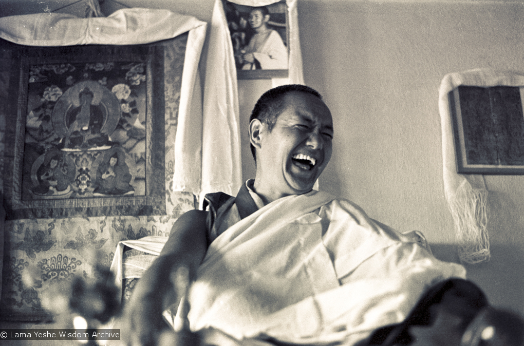 Lama teaching at Kopan, 1974