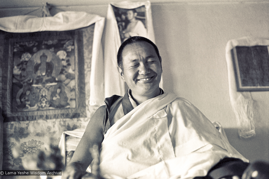 Lama teaching at Kopan, 1974