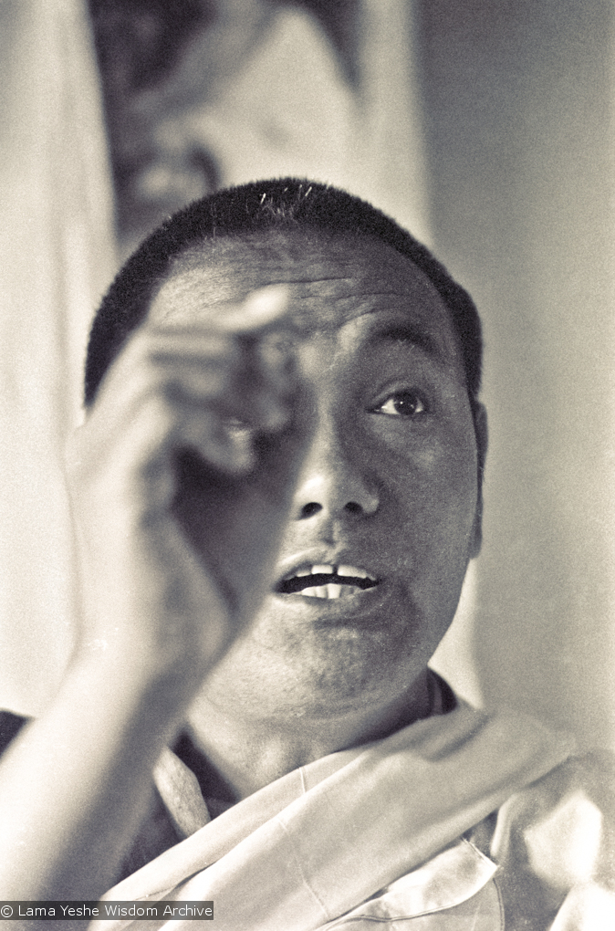 Lama teaching at Kopan, 1974