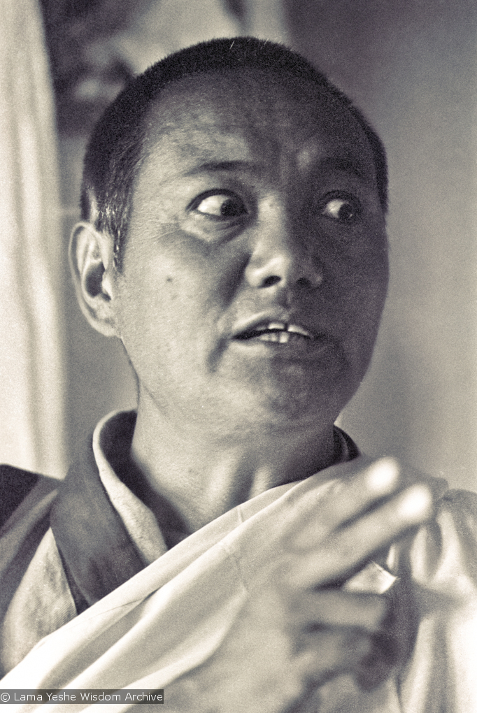 Lama teaching at Kopan, 1974
