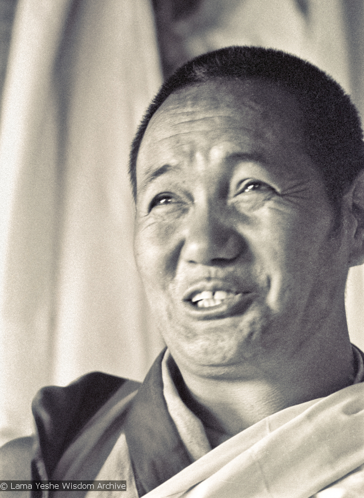 Lama teaching at Kopan, 1974