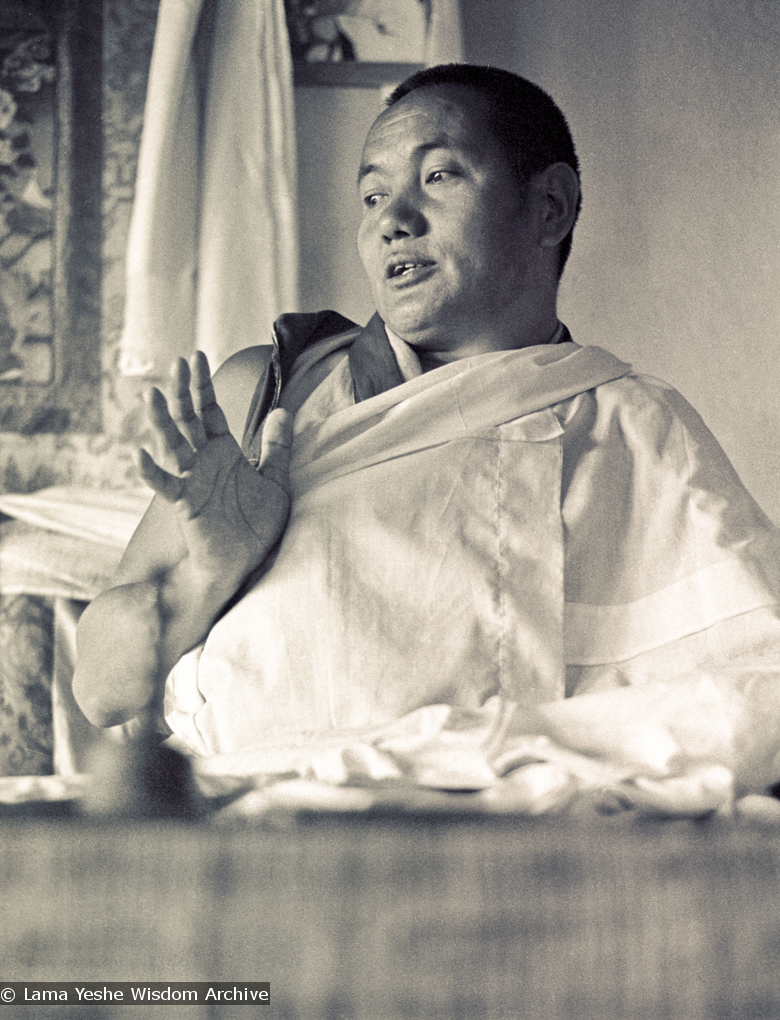 Lama teaching at Kopan, 1974