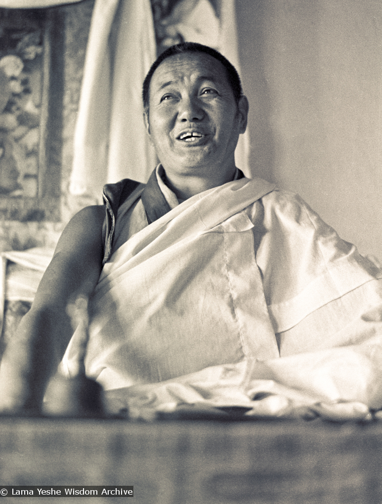 Lama teaching at Kopan, 1974