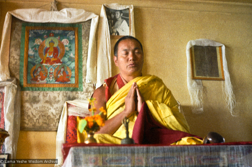 Lama teaching at Kopan, 1974