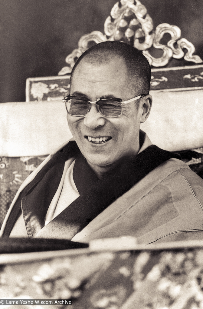 The Dalai Lama, Bodhgaya, 1974