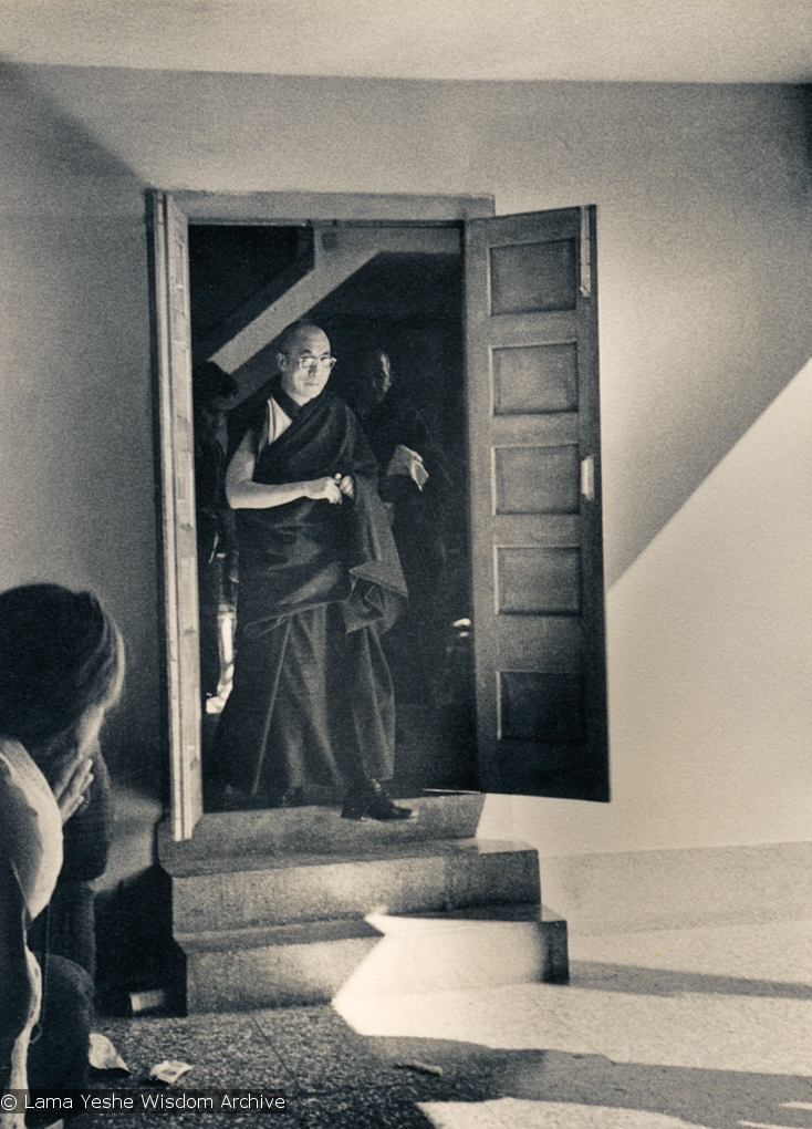 H.H. Dalai Lama, Dharamsala, 1974