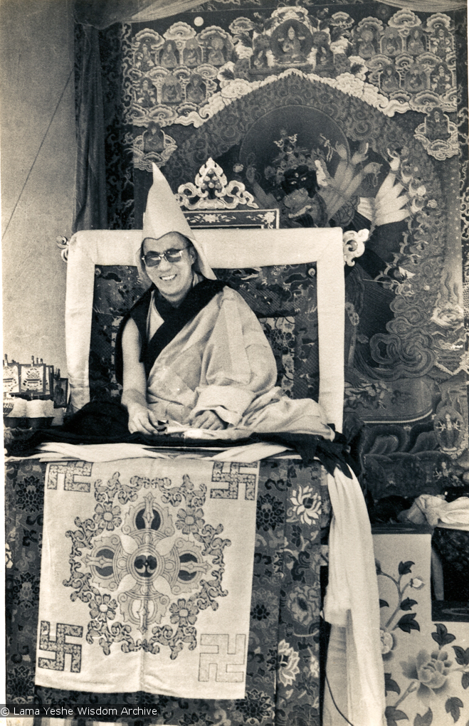 H.H. Dalai Lama, Bodhgaya, 1974