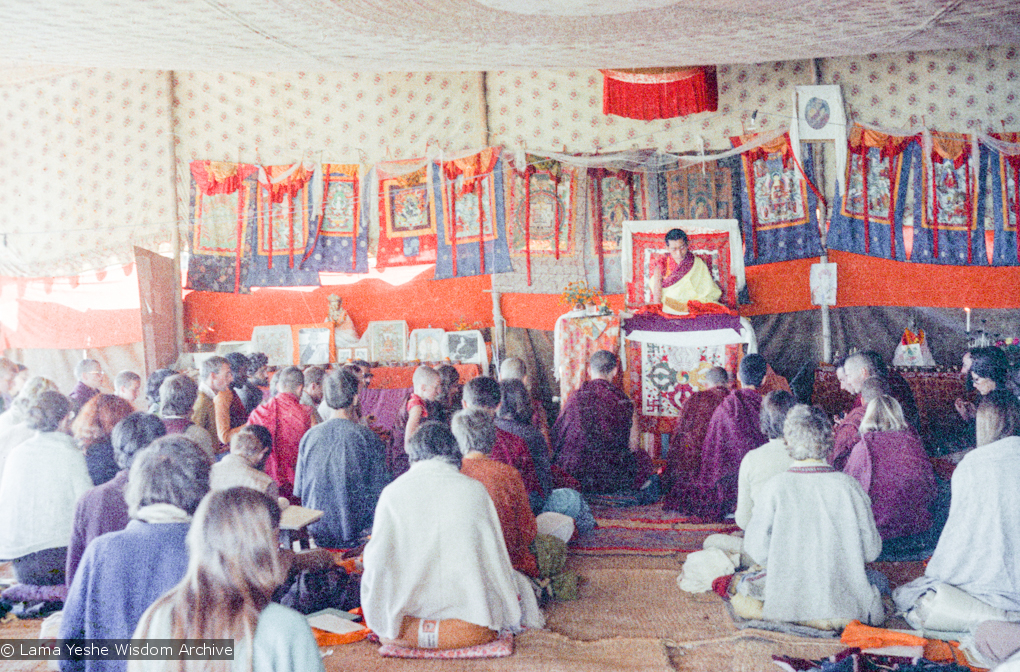 Rinpoche teaching, Kopan, 1974