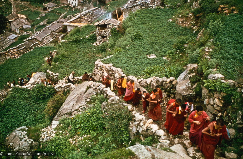 MEC monks in Namche, 1974