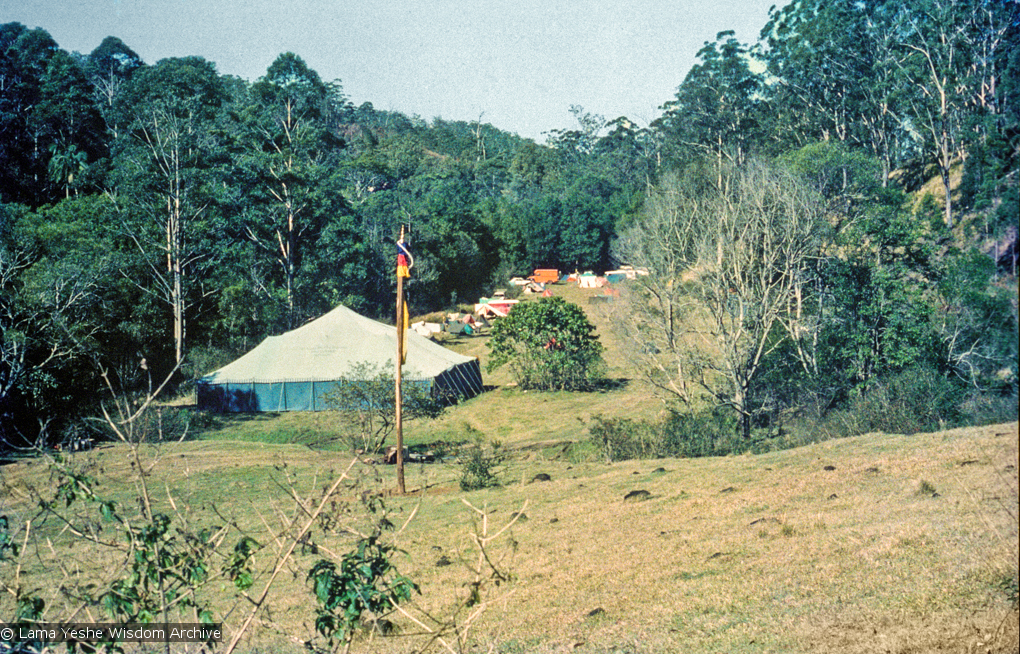 The gompa at Diamond Valley, 1974