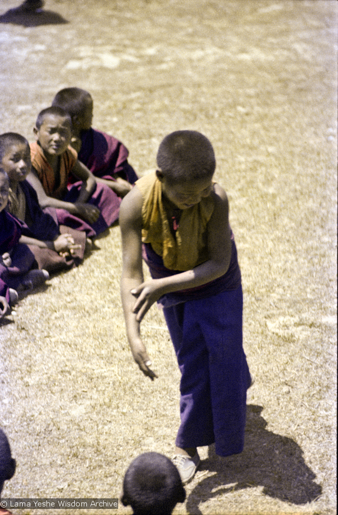 MEC students learning debating, Kopan, 1974