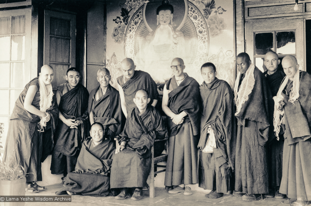 Ordination group, Tushita, 1975