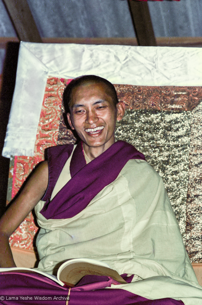 Lama Zopa teaching, 1975