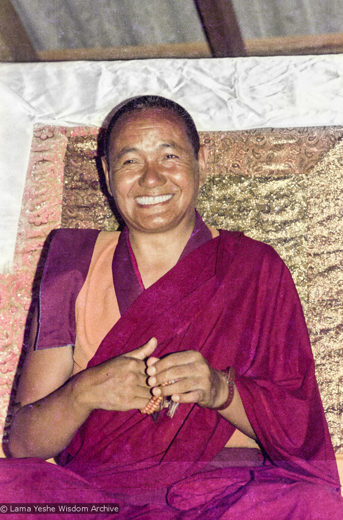 Lama Yeshe teaching, 1975