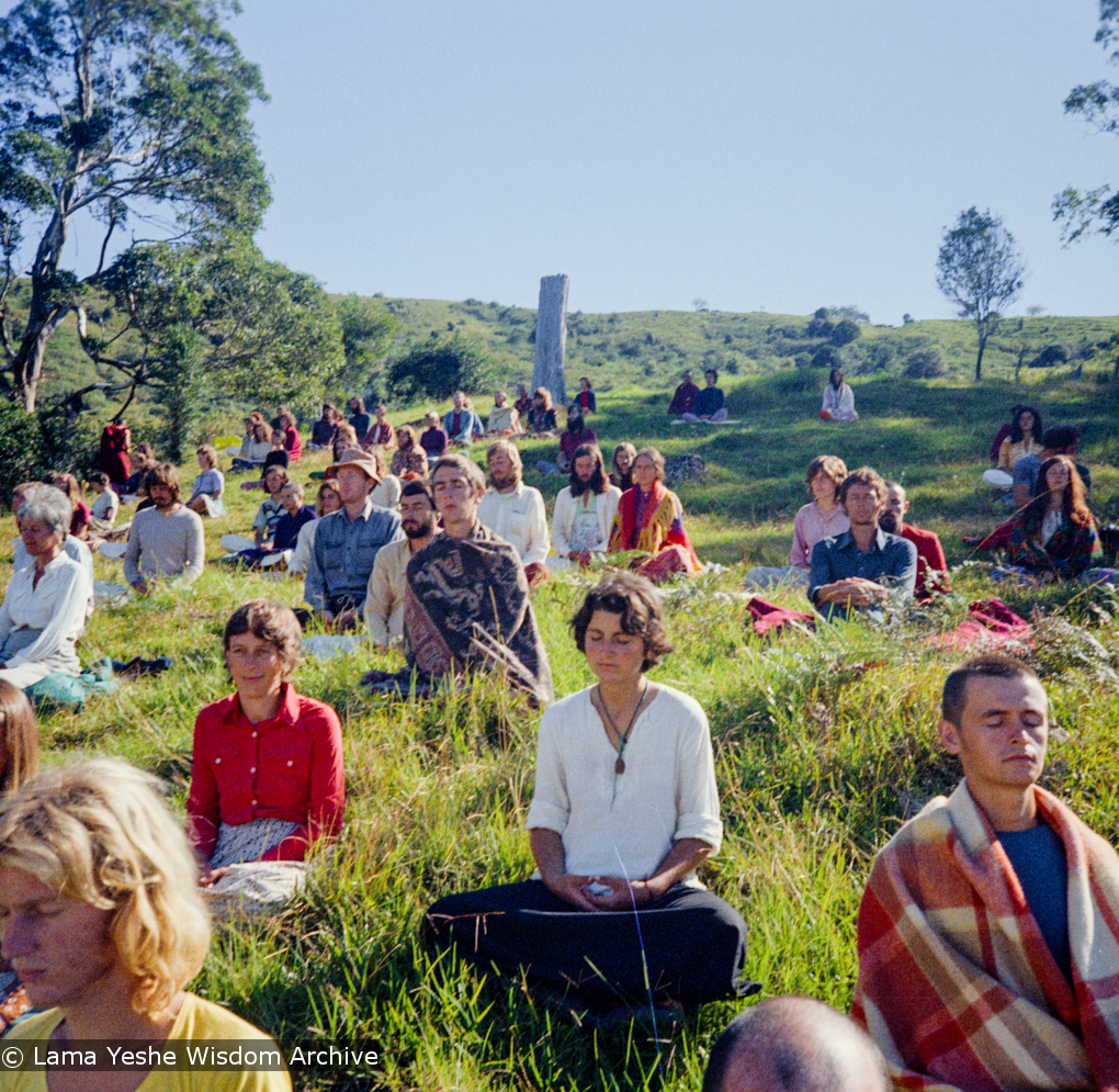 Meditation at Chenrezig Institute, 1975
