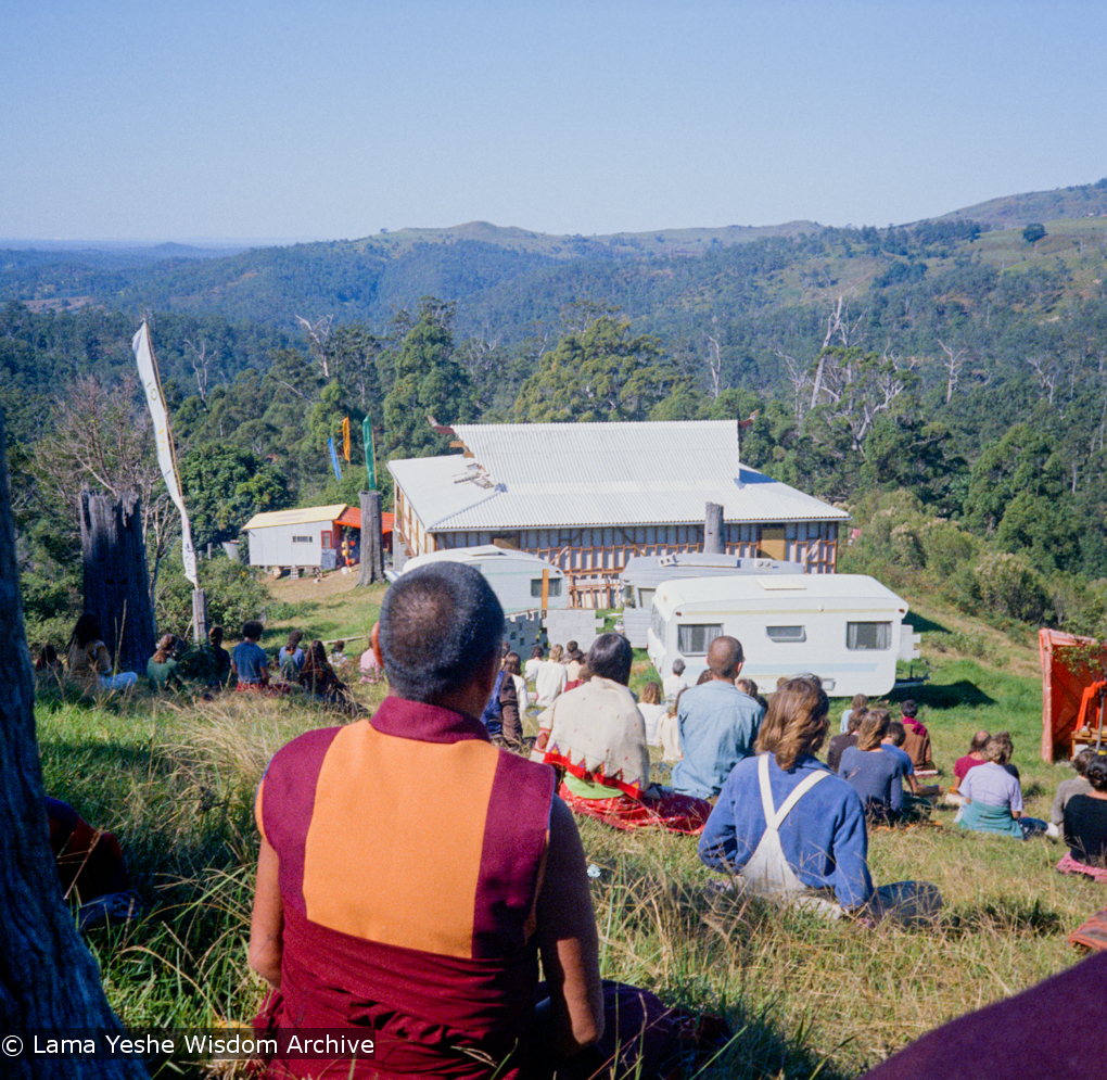 Meditation at Chenrezig Institute, 1975