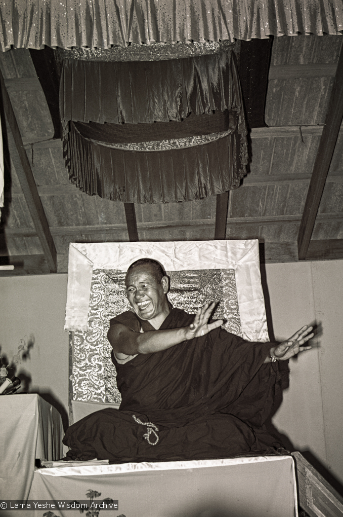 Lama teaching, 1975