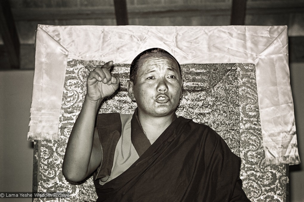 Lama teaching, 1975
