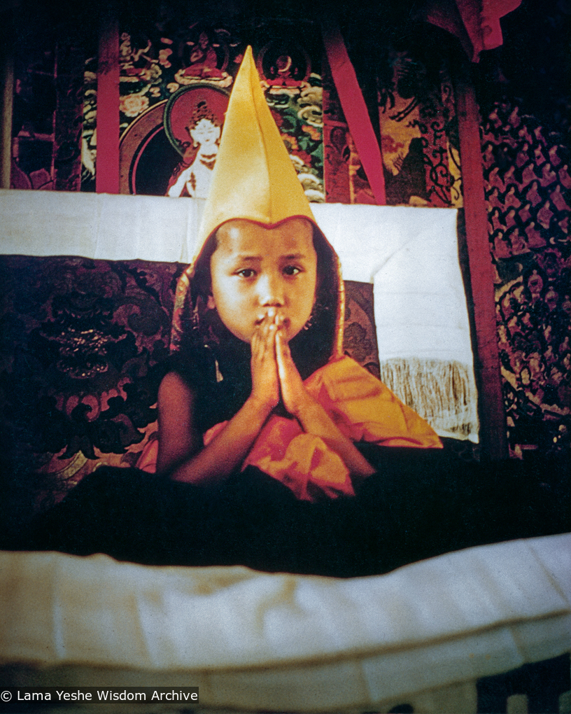 Enthronement of Yangsi Rinpoche, 1975.