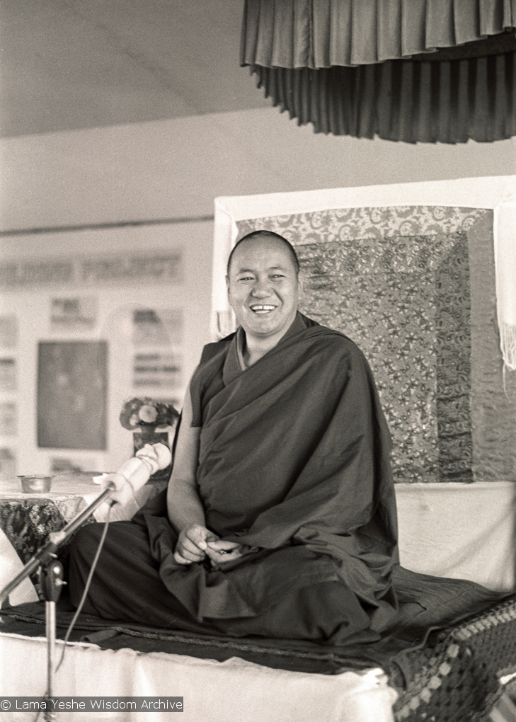 Lama teaching, CIN, 1976