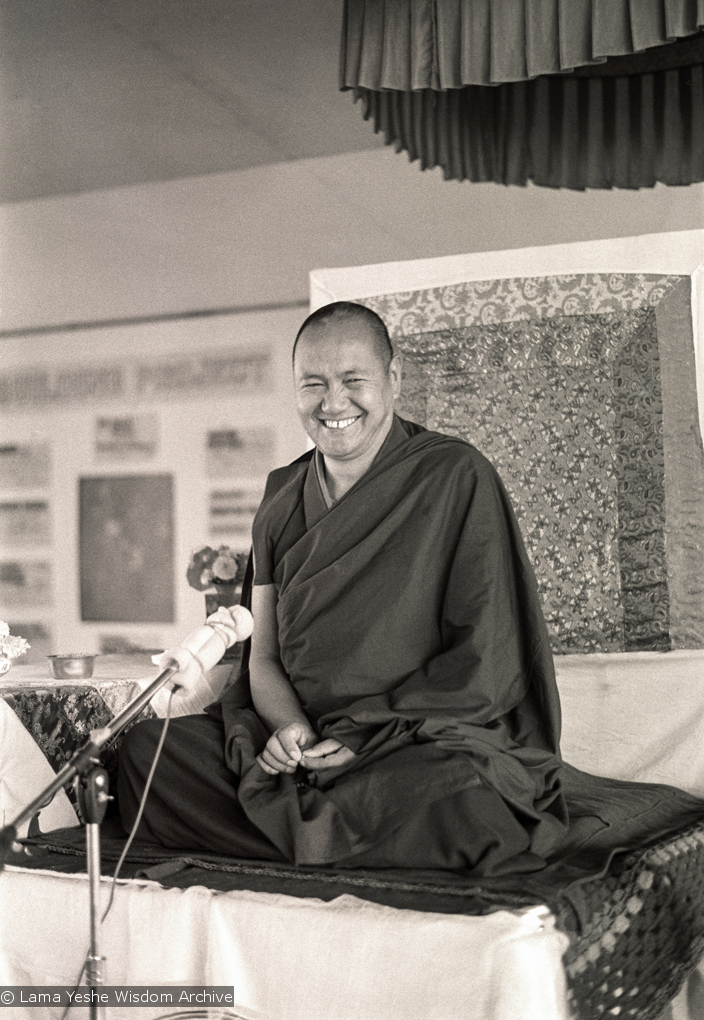 Lama teaching, CIN, 1976