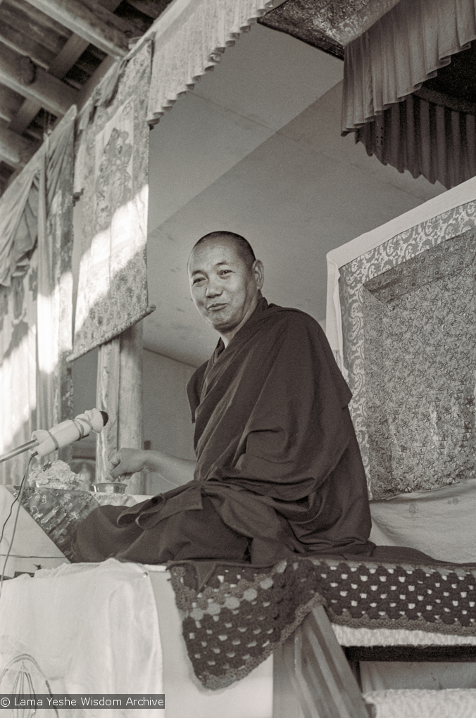 Lama teaching, CIN, 1976