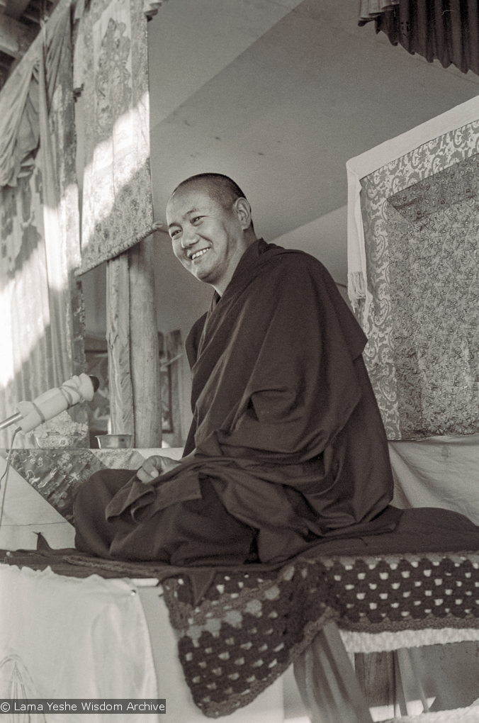 Lama teaching, CIN, 1976