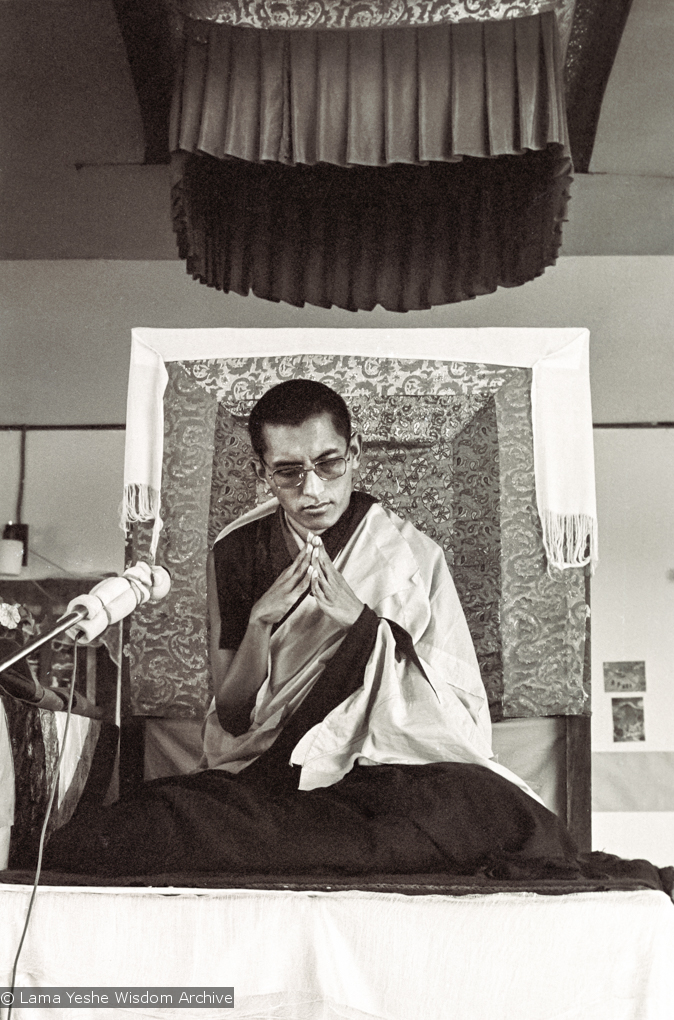 Rinpoche teaching, CIN, 1976