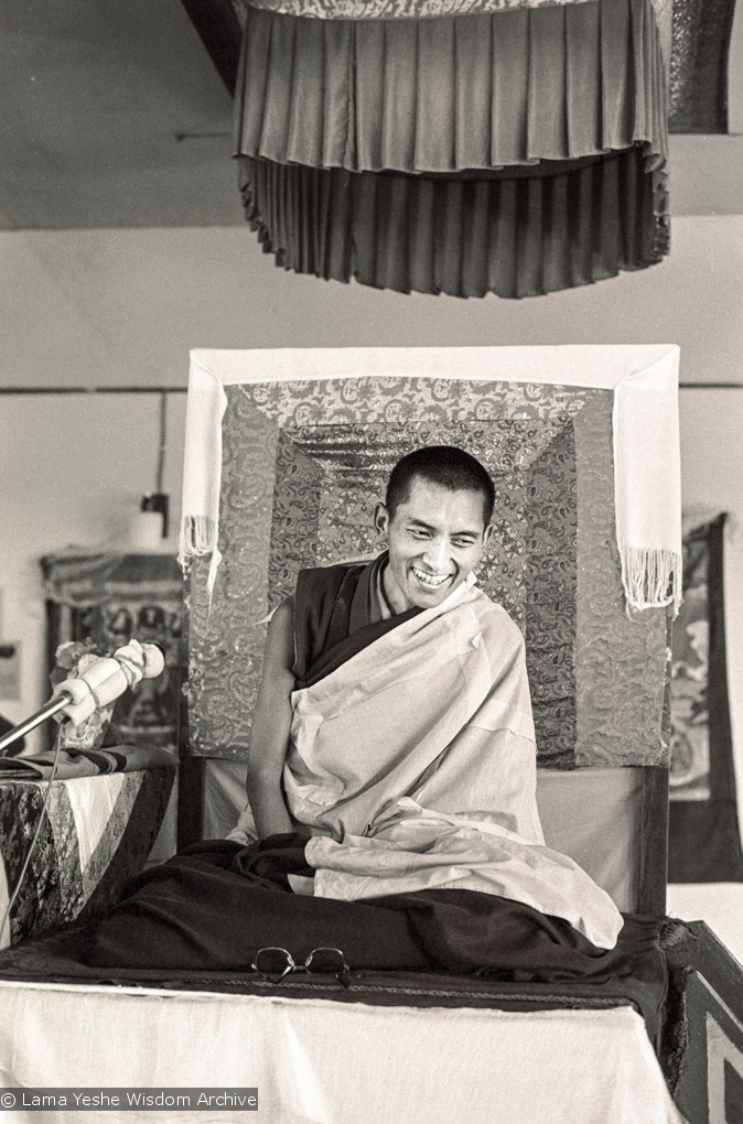 Rinpoche teaching, CIN, 1976