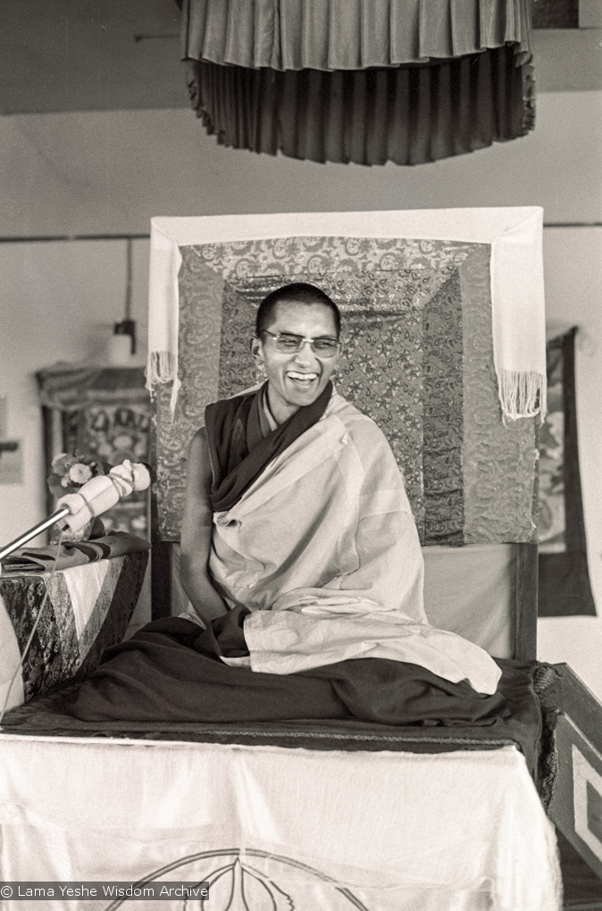 Rinpoche teaching, CIN, 1976
