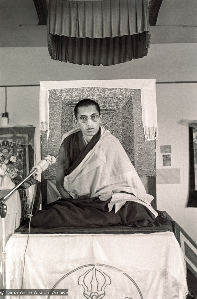 Rinpoche teaching, CIN, 1976