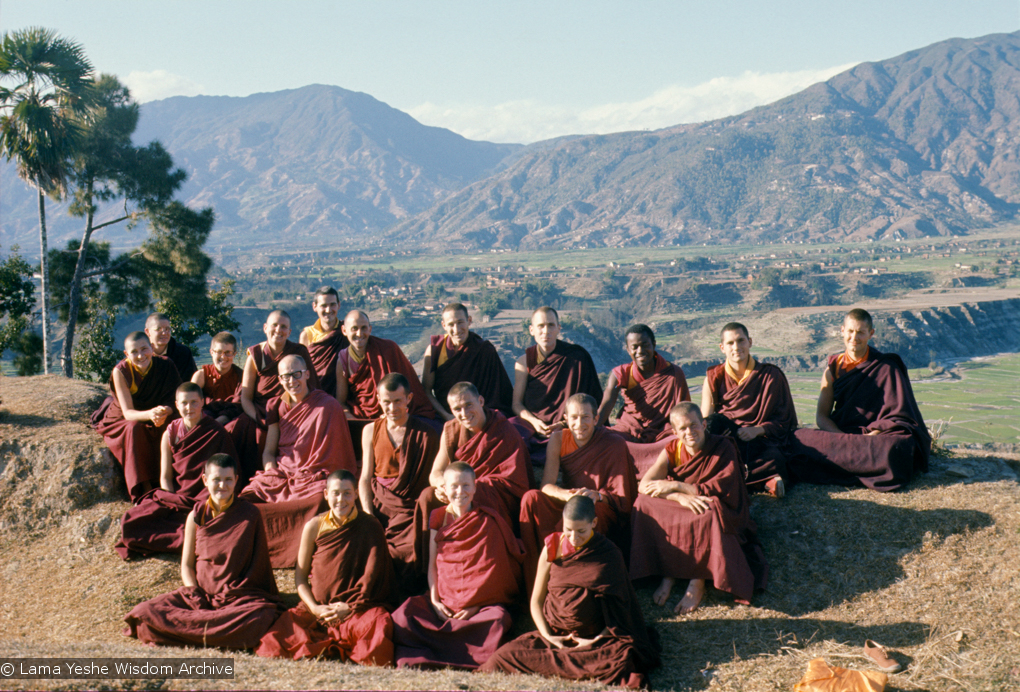 Sangha at Kopan, 1976