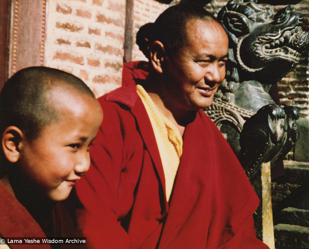 Yangsi Rinpoche and Lama, 1976