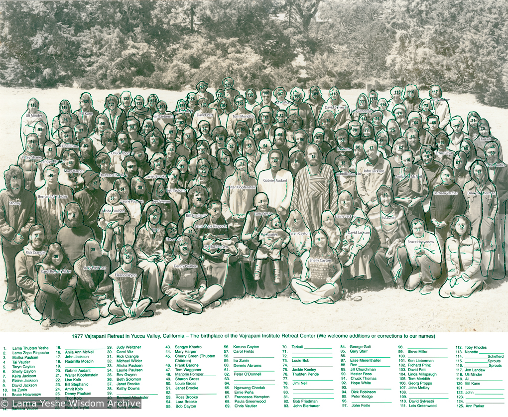 Yucca Valley group portrait, 1977