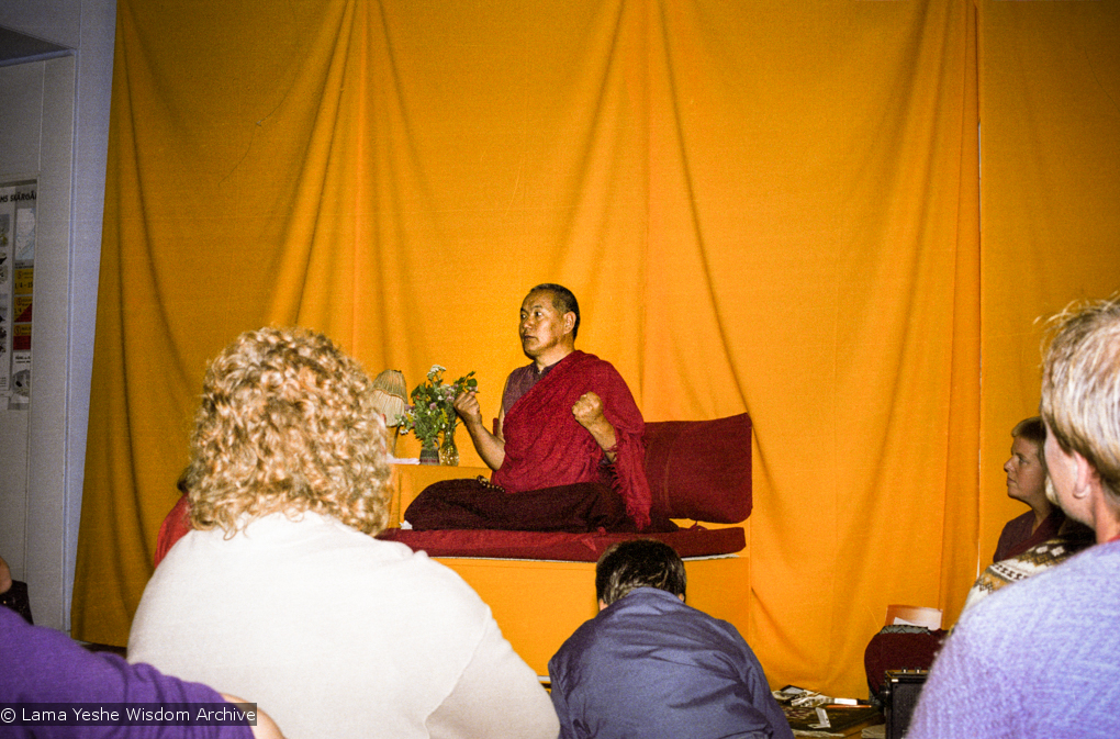 Lama Yeshe in Sweden, 1983