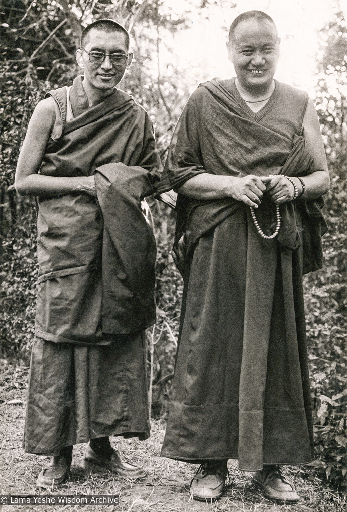 Lama and Rinpoche, Kopan, 1978
