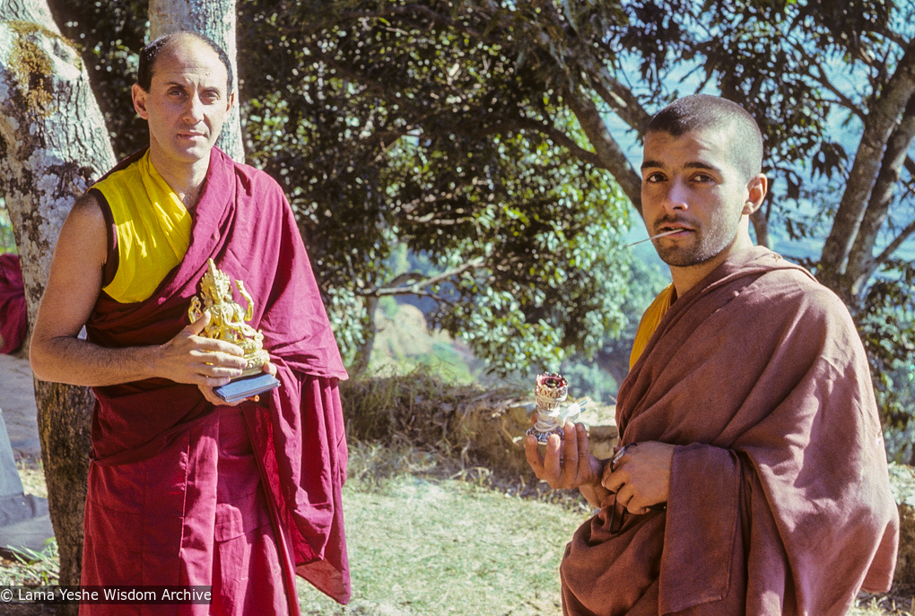 Nick and Stefano, Dharamsala, 1982