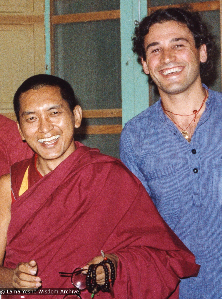 Rinpoche and Xavi, Ibiza, 1978