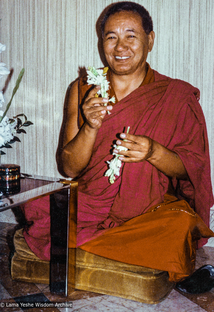Lama and the Vajra flower empowerment