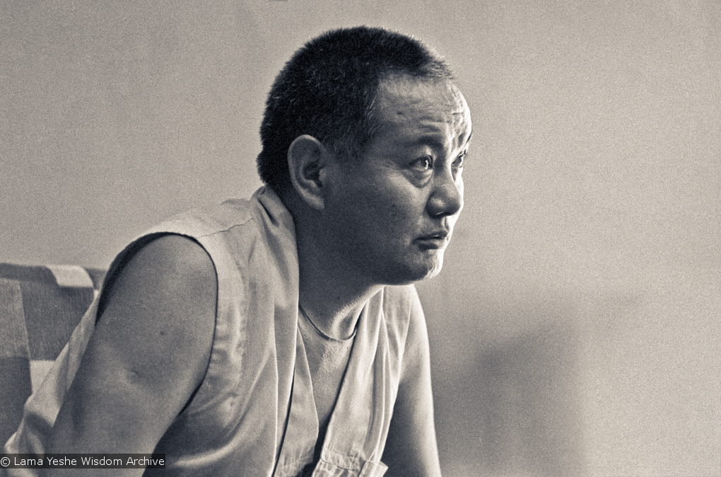Lama teaching at UCSC, 1978