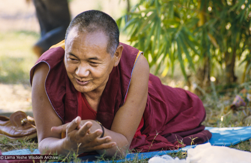 Lama at Picnic in Bodhgaya 1982
