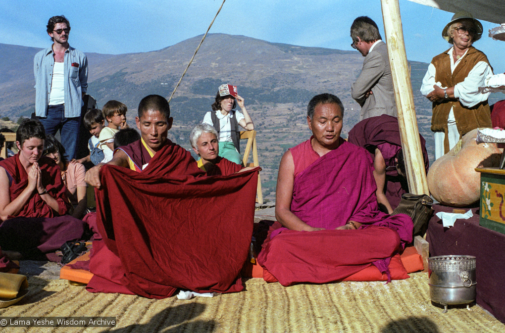 Lama Yeshe and Geshe Losang Tsultrim, 1982