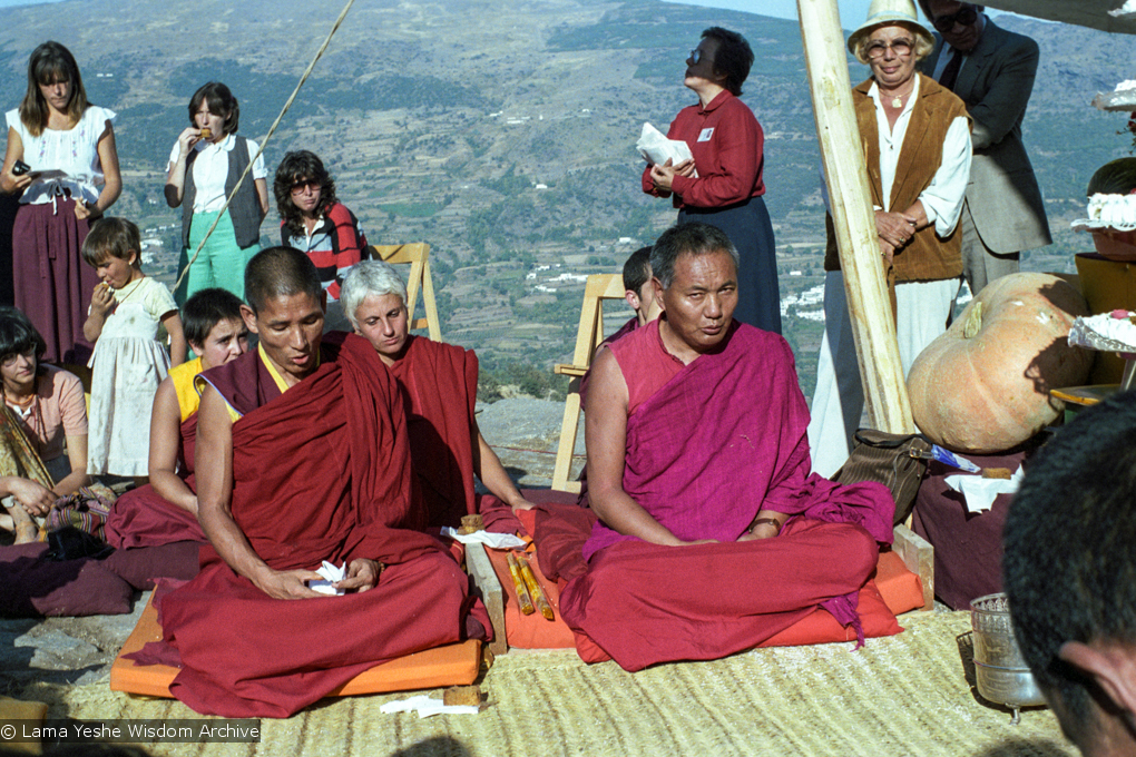 Lama Yeshe and Geshe Losang Tsultrim, 1982