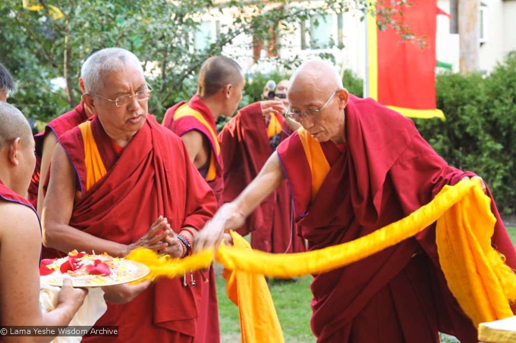 Rinpoche Blessing the Kalachakra Stupa, 2010
