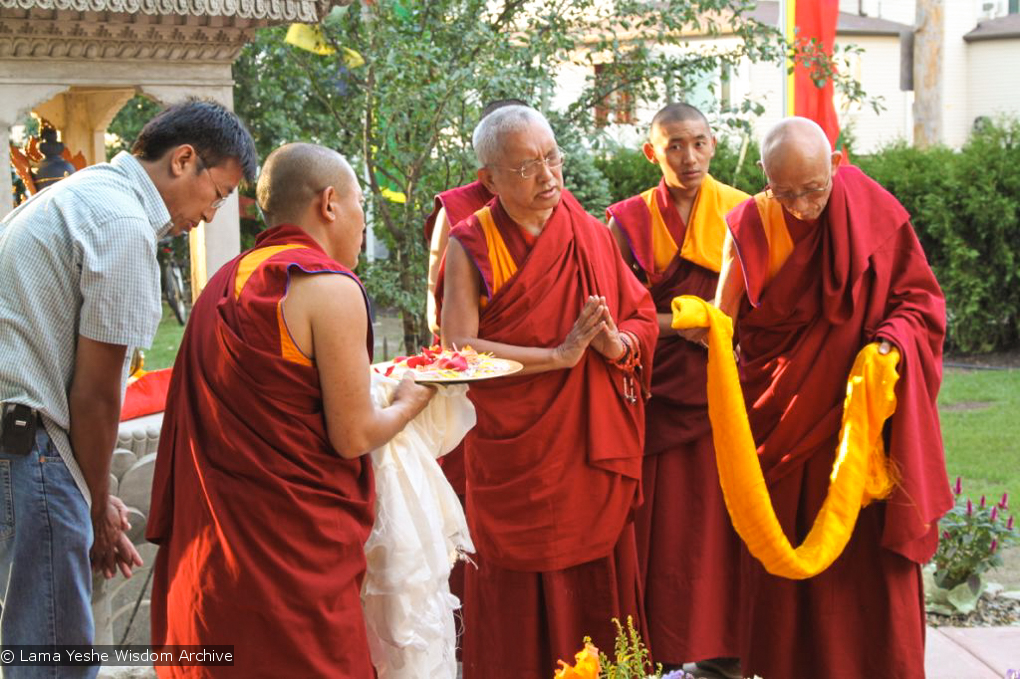 Rinpoche Blessing the Kalachakra Stupa, 2010