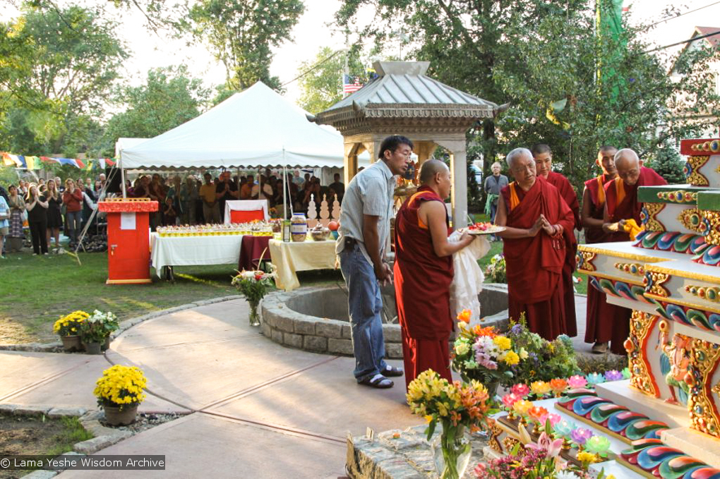 Rinpoche Blessing the Kalachakra Stupa, 2010